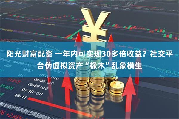 阳光财富配资 一年内可实现30多倍收益?社交平台伪虚拟资产“橡木”乱象横生